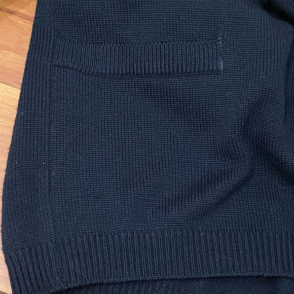 Vintage ESCADA Black Double Breasted Embroidered Back Cardigan Sweater Size 40 - Picture 14 of 16